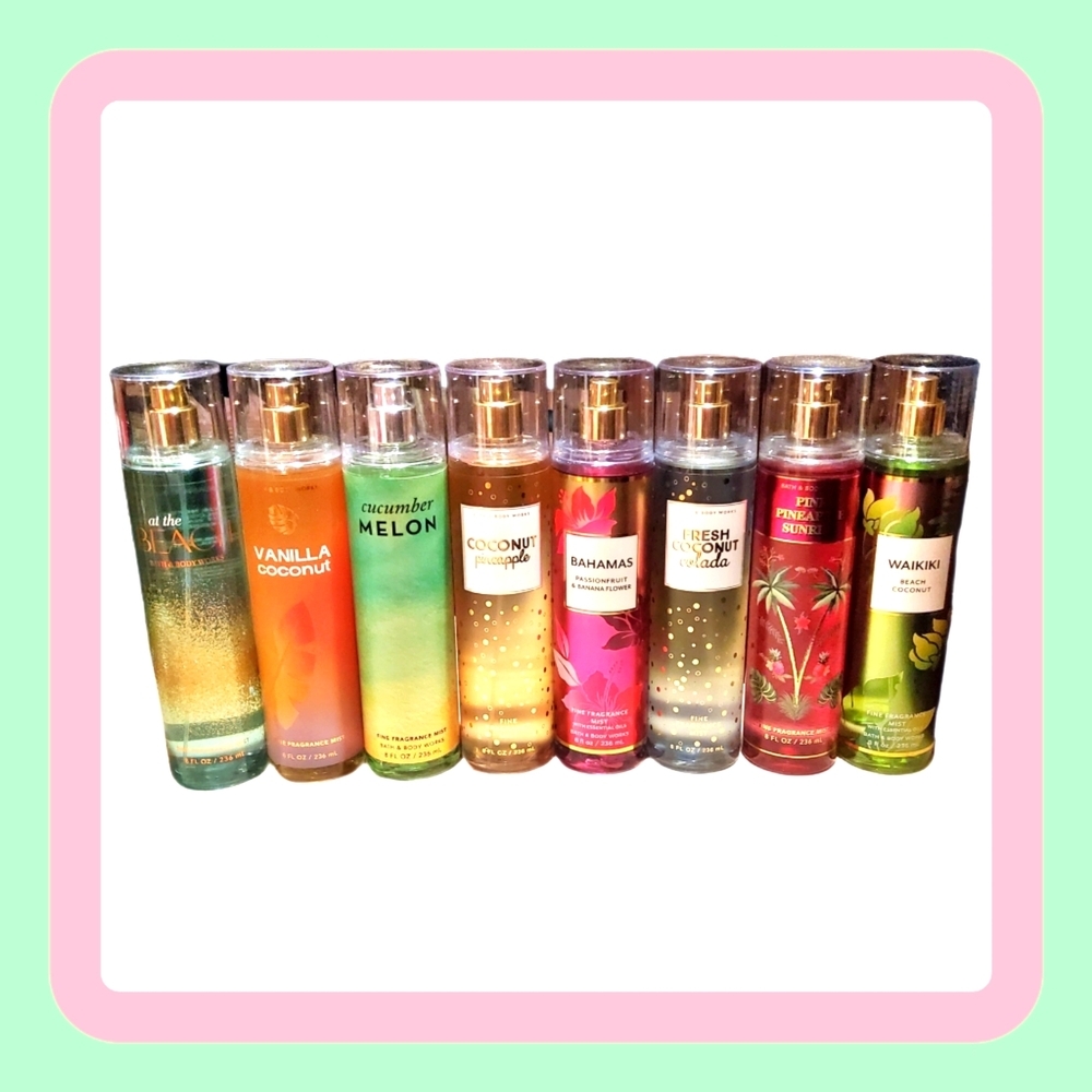 BODY FRAGRANCE SPRAYS BY BATH AND BODY WORKS 2 FOR $25